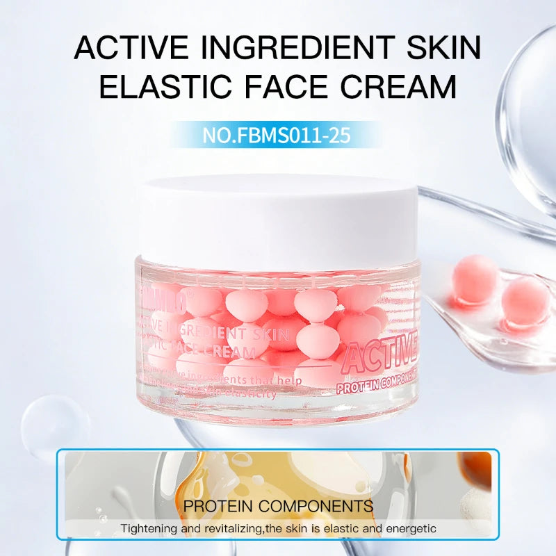 Capsule Face Cream,Collagen Hyaluronic Acid Intensive Moisturizing,Overnight Skin Brightening Care Essence Cream,Multi-Effect