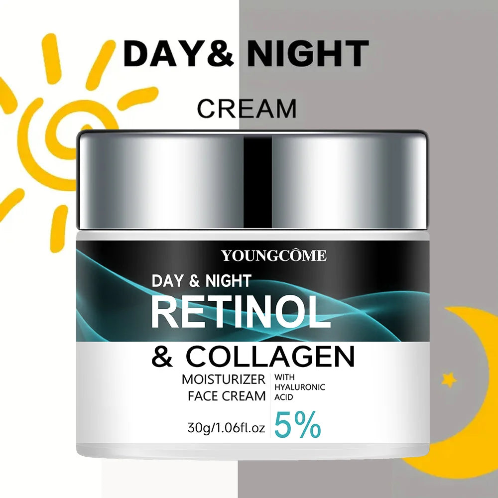 La crème au rétinol YOUNGCOME favorise l'élasticité de la peau et l'éclat nourrissant  et retirant l'humidité pour améliorer la texture de la peau