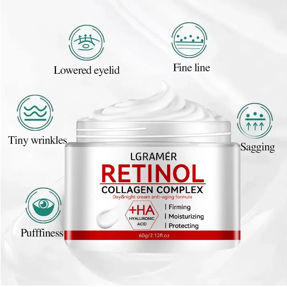 Crème raffermissante au rétinol Collagène Crème pour le visage pour hydratant de la peau