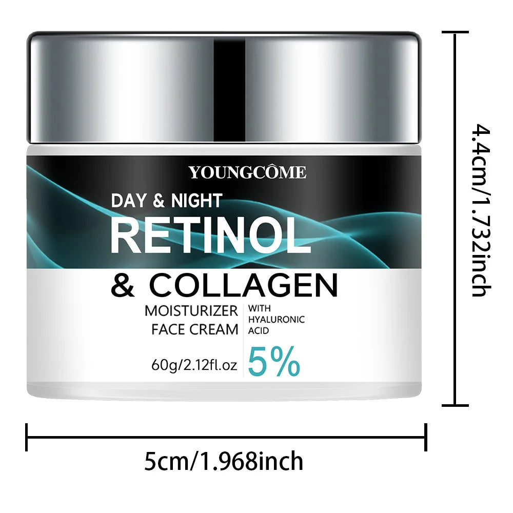 La crème au rétinol YOUNGCOME favorise l'élasticité de la peau et l'éclat nourrissant  et retirant l'humidité pour améliorer la texture de la peau