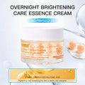 Capsule Face Cream,Collagen Hyaluronic Acid Intensive Moisturizing,Overnight Skin Brightening Care Essence Cream,Multi-Effect