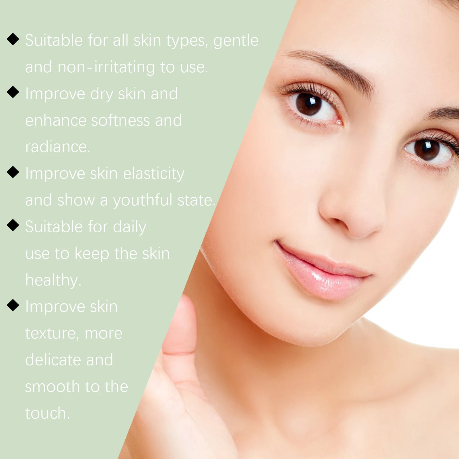Gel nettoyant à l'acide hyaluronique Nettoyage des pores et hydratant  non desséchant Formule exfoliante