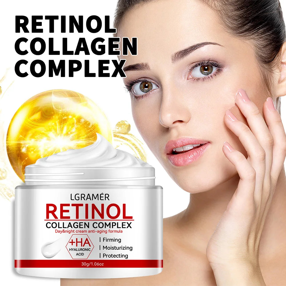 Crème raffermissante au rétinol Collagène Crème pour le visage pour hydratant de la peau