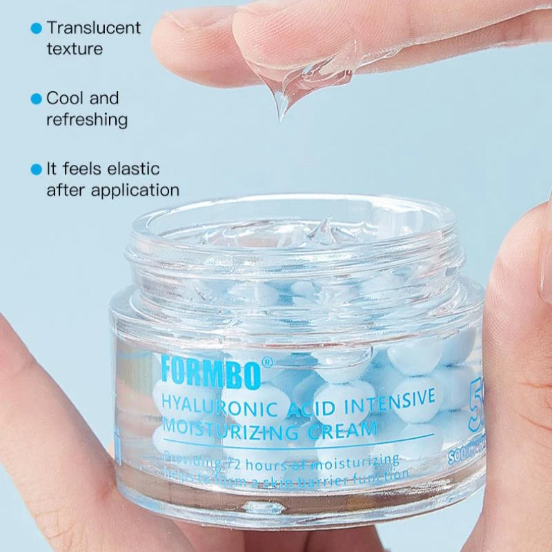Capsule Face Cream,Collagen Hyaluronic Acid Intensive Moisturizing,Overnight Skin Brightening Care Essence Cream,Multi-Effect